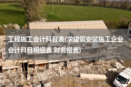 工程施工会计科目表(求建筑安装施工企业会计科目明细表 财务报表)