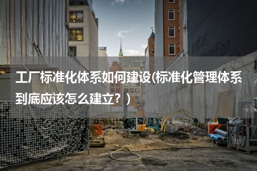工厂标准化体系如何建设(标准化管理体系到底应该怎么建立？)