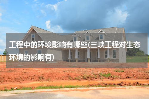 工程中的环境影响有哪些(三峡工程对生态环境的影响有)