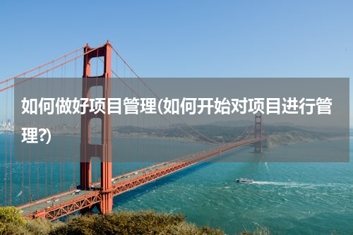 如何做好项目管理(如何开始对项目进行管理?)