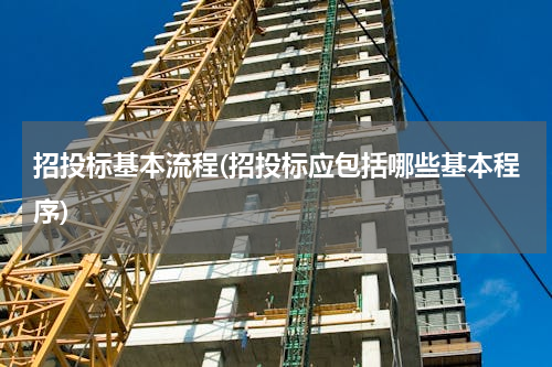 招投标基本流程(招投标应包括哪些基本程序)