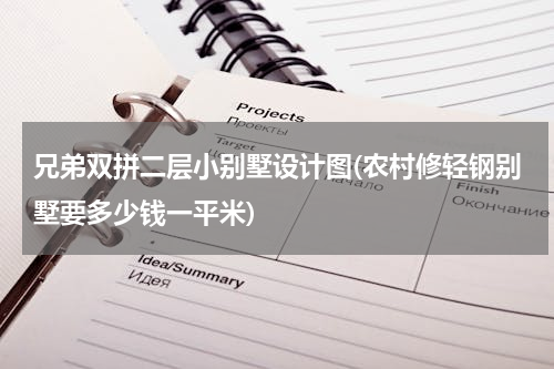 兄弟双拼二层小别墅设计图(农村修轻钢别墅要多少钱一平米)