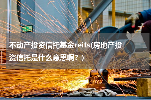 不动产投资信托基金reits(房地产投资信托是什么意思啊？)