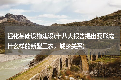 强化基础设施建设(十八大报告提出要形成什么样的新型工农，城乡关系)