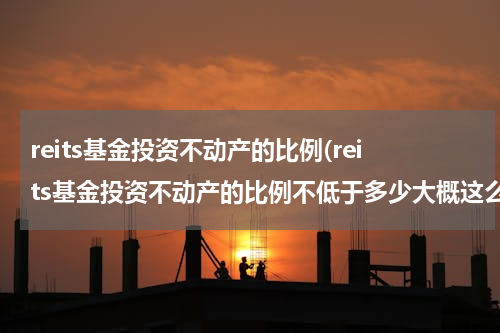 reits基金投资不动产的比例(reits基金投资不动产的比例不低于多少大概这么多)