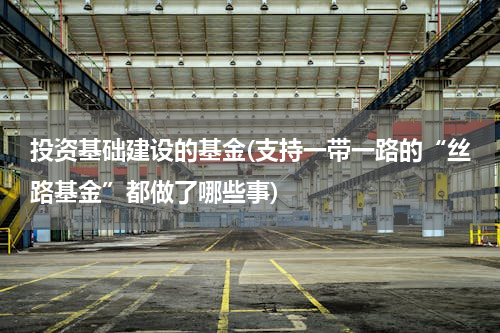 投资基础建设的基金(支持一带一路的“丝路基金”都做了哪些事)