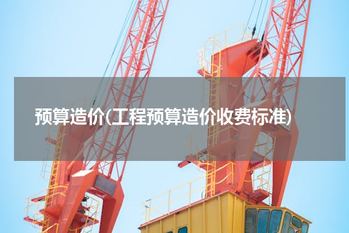 预算造价(工程预算造价收费标准)