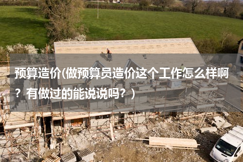 预算造价(做预算员造价这个工作怎么样啊？有做过的能说说吗？)