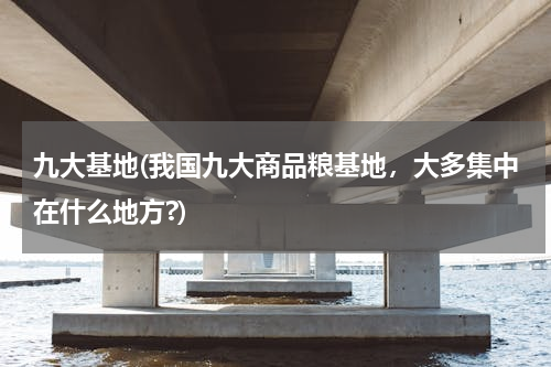 九大基地(我国九大商品粮基地，大多集中在什么地方?)