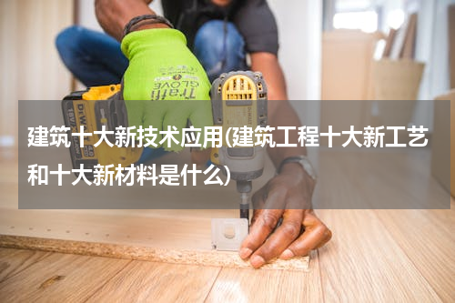 建筑十大新技术应用(建筑工程十大新工艺和十大新材料是什么)